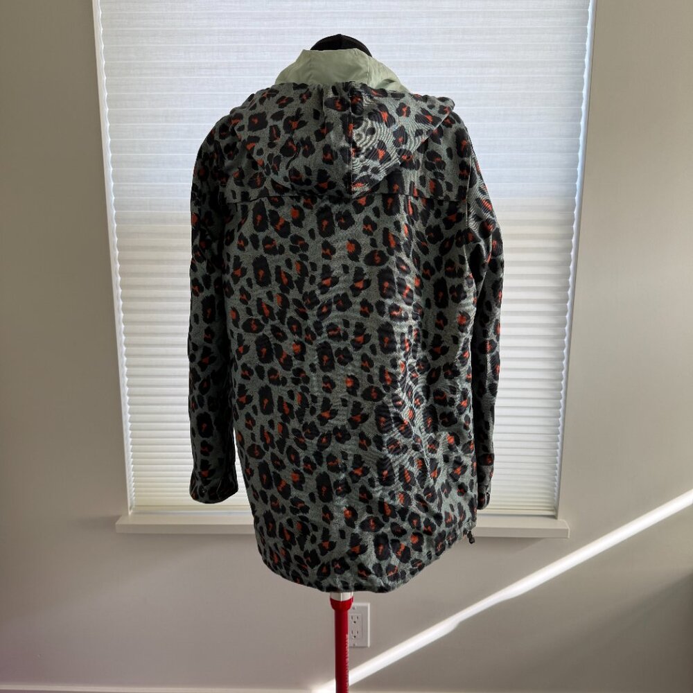 Maison Scotch “So Cabana” Leopard Mesh Rain Jacket – Size M - Picture 3 of 6